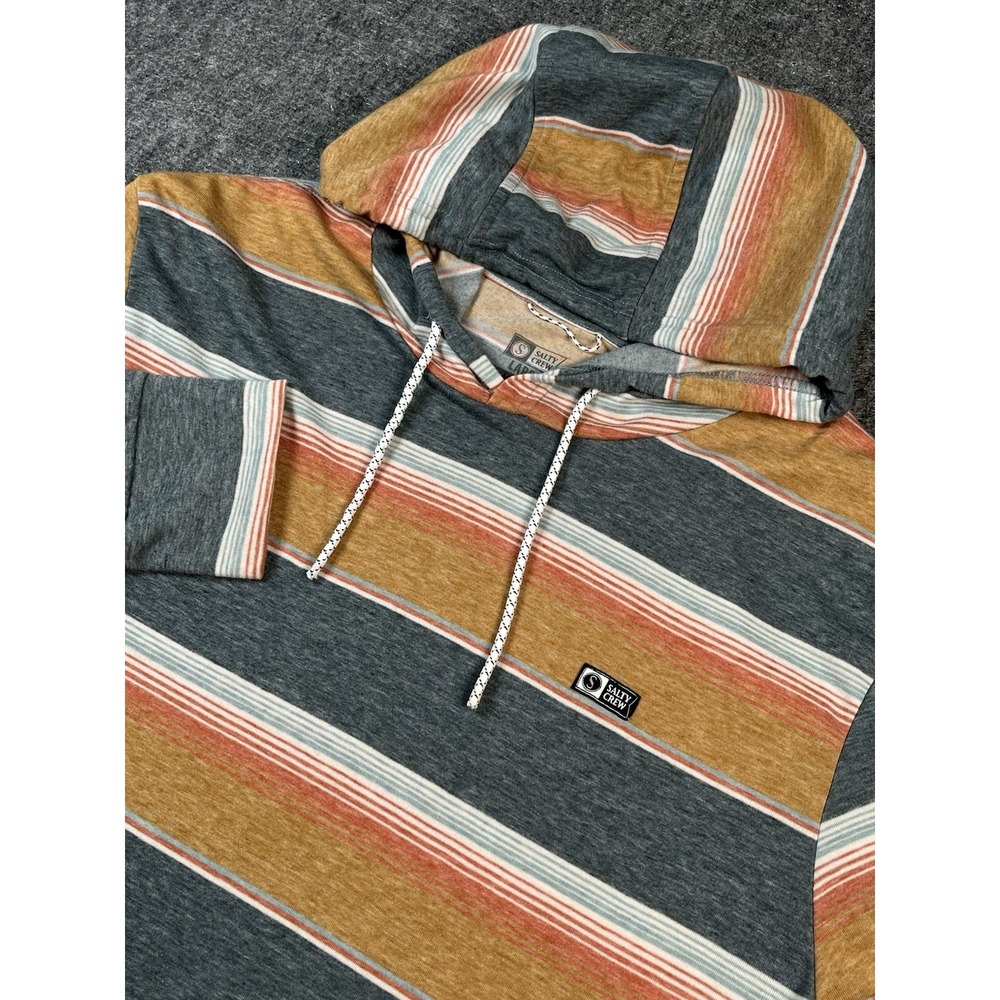 Salty Crew "Outskirts UV" Pullover (Black Heather) Hooded Sweatshirt
